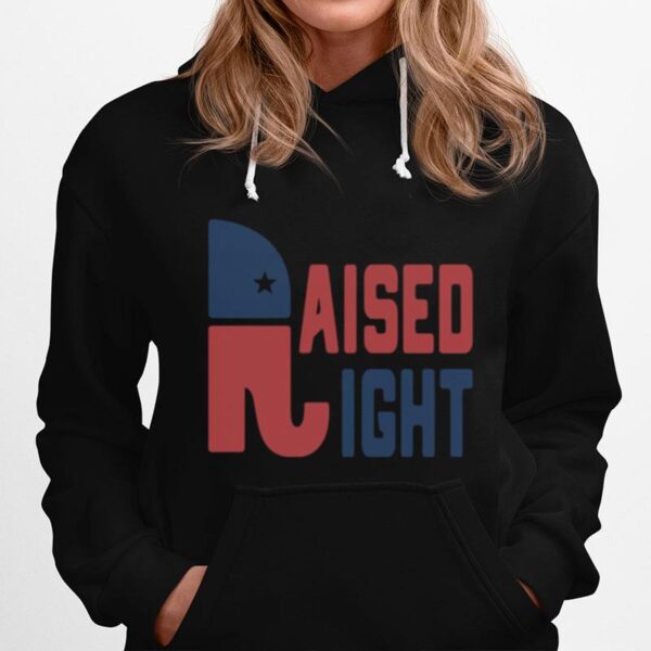 Donald Trump Raised Right Hoodie