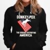 Donkey Pox The Disease Destroying America Flag Unisex Hoodie