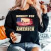 Donkey Pox The Disease Destroying American Flag Sweater