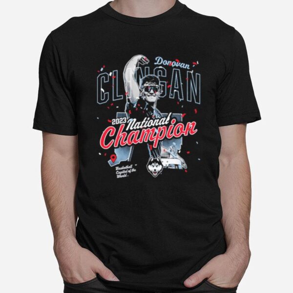 Donovan Clingan Uconn Huskies 2023 National Champion T-Shirt