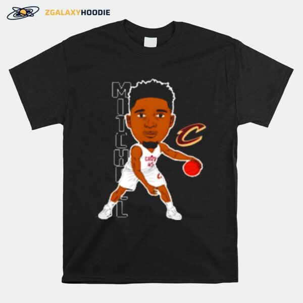 Donovan Mitchell Dribble By Cleveland Cavaliers T-Shirt