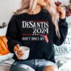 Dont Fauci My Desantis 2024 Florida Map Us Flag Election Sweater