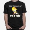 Dont Grow Up Its A Trap Charlie Hug Snoopy T-Shirt