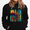 Eacher Assistant Hippie Colors American Flag Hoodie