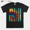 Eacher Assistant Hippie Colors American Flag T-Shirt