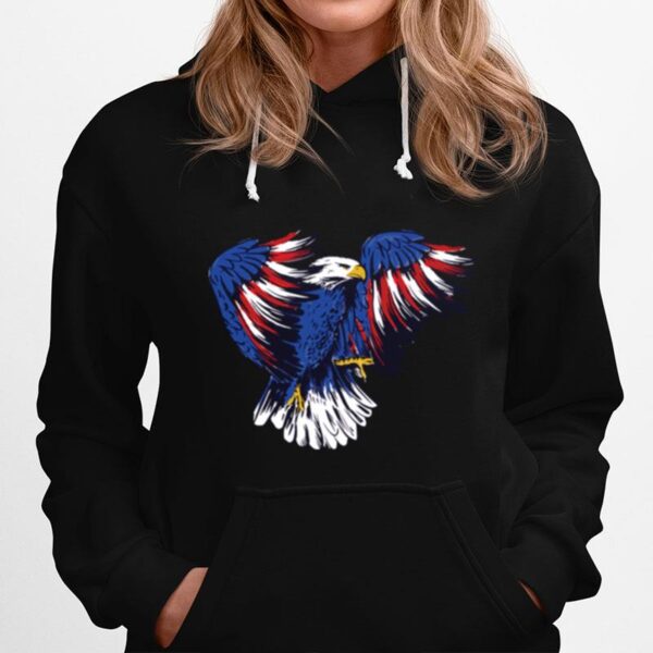 Eagle American Flag 4Th Of July Hoodie