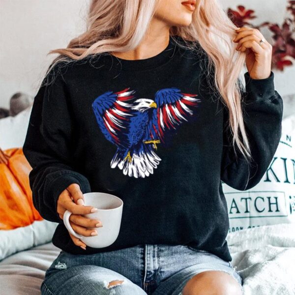 Eagle American Flag 4Th Of July Sweater