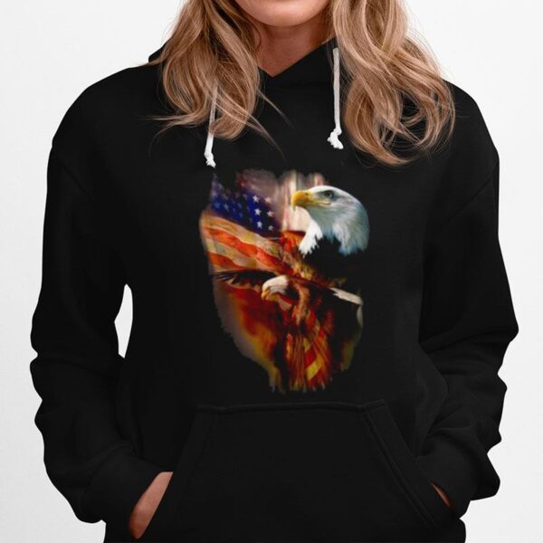 Eagle American Wings Happy 4Th Of July Hoodie