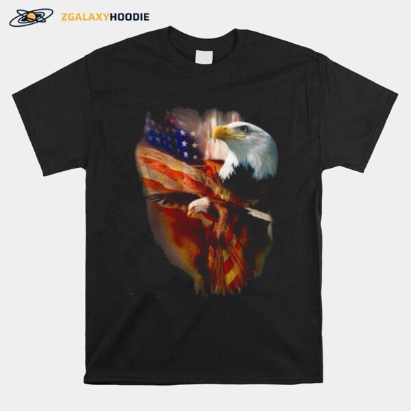 Eagle American Wings Happy 4Th Of July T-Shirt