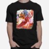 Eagle Australian Shepherd American Wings Happy 4Th Of July T-Shirt