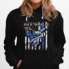 Eagle Back The Blue American Flag Hoodie