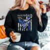 Eagle Back The Blue American Flag Sweater