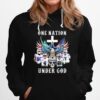 Eagle Holding Skull Dallas Cowboys One Nation Under God Signatures Hoodie