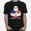 Eagle Mericaw 4Th Of July Patriotic T-Shirt