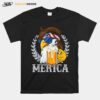 Eagle Mullet Merica Mens 4Th Of July American Flag Usa T B0B45Qtvmf T-Shirt