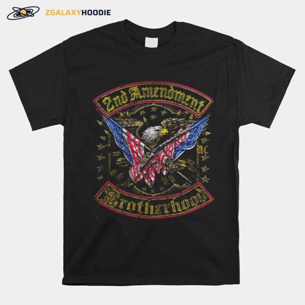 Eagles 2Nd Amendment Brotherhood American Flag T-Shirt