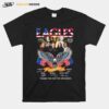 Eagles American Flag 50Th Anniversary 1952 2022 Thank You For The Memories Signatures T-Shirt