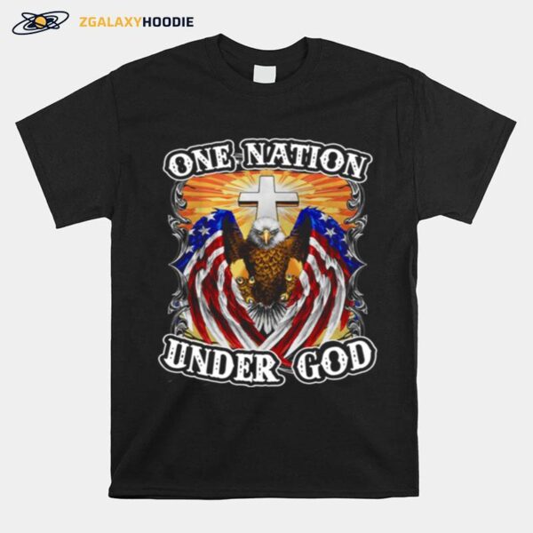 Eagles American Flag One Nation Under God T-Shirt