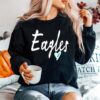 Eagles Heart School Sports Fan Team Spirit Sweater