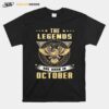 Eagles The Legends Are Born In October T-Shirt