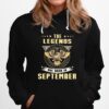 Eagles The Legends Are Born In September Hoodie