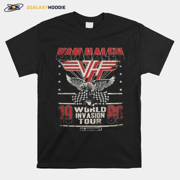 Eagles Van Halen 1980 World Invasion Tour T-Shirt