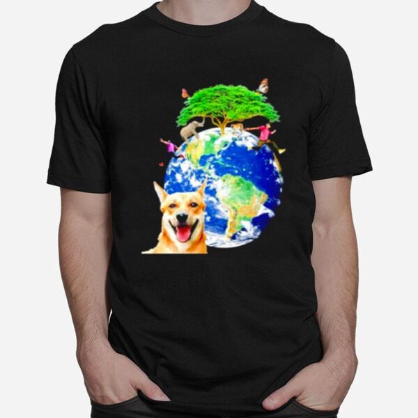 Earth And Nature Biodiversity On A Transparent Background T-Shirt