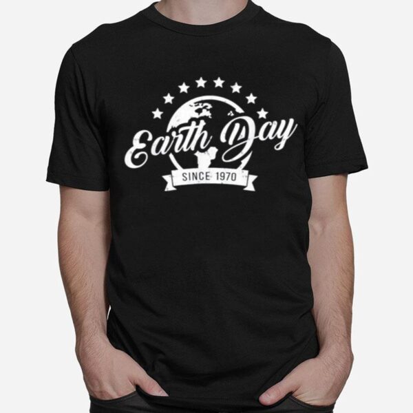 Earth Day 1970 51Th Anniversary Vintage Teacher T-Shirt