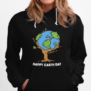 Earth Tree Happy Earth Day Hoodie