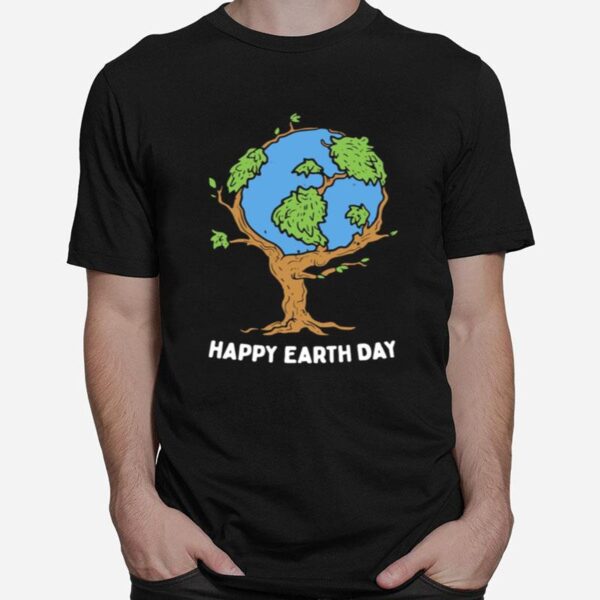 Earth Tree Happy Earth Day T-Shirt