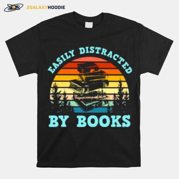 Easily Distracted By Books Vintage T-Shirt