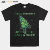 Easily Distracted By Cats Weed T-Shirt