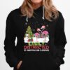 Easily Distracted By Christmas And Flamingo Noel Hat Dancing Hoodie