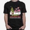 Easily Distracted By Christmas And Flamingo Noel Hat Dancing T-Shirt