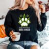 Easily Distracted By Dog And Weed Sweater