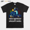 Easily Distracted By Dragons And Books T-Shirt