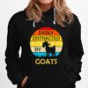 Easily Distracted By Goats Vintage Hoodie