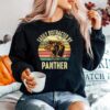 Easily Distracted By Penther Distressed Penther Sweater