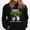 Easily Distracted By Sloths Lover Design Cute Rabbits Hoodie