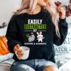 Easily Distracted By Sloths Lover Design Cute Rabbits Sweater