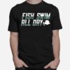 East Lansing Basketball Fish Swim All Day T-Shirt