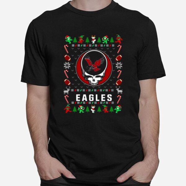 Eastern Washington Eagles Grateful Dead Ugly Christmas Copy T-Shirt