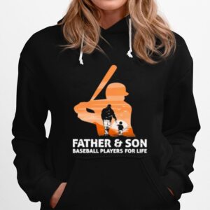Father And Son Baseball Players For Life Hoodie