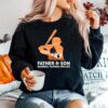 Father And Son Baseball Players For Life Sweater