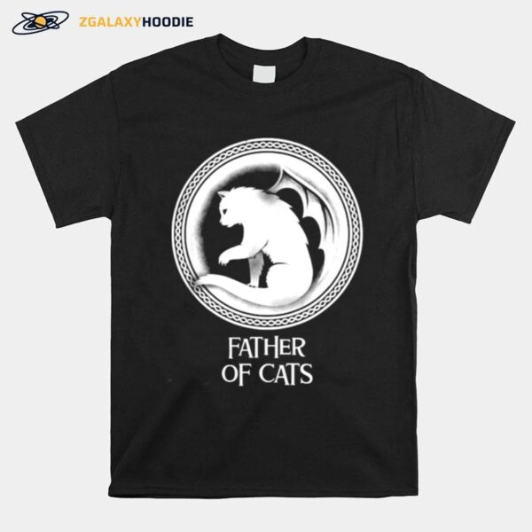 Father Of Cats Funny Dad T-Shirt