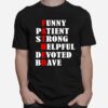 Father Patient Strong Helpful Devoted Brave Fathers Day T-Shirt