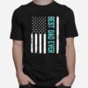 Fathers Day Best Dad Ever With Us American Flag T-Shirt