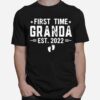 Fathers Day First Time Grandad Est 2022 T-Shirt