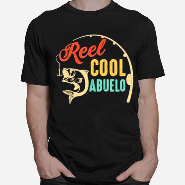 Fathers Day Fishing Reel Cool Abluelo Vintage T-Shirt