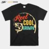 Fathers Day Fishing Reel Cool Grumpa Vintage T-Shirt